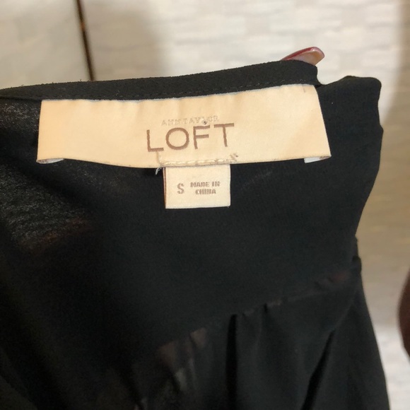 The Loft sheer button down blouse Sz S - Picture 4 of 5